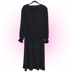 PRETTY GARDEN WOMEN'S BLACK LONG SLEEVE DRESS EUC L